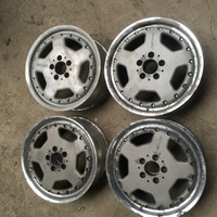 2-tlg AMG AERO 2 RT084 7,5jx17 ET42 HWA1244010402 W124 BBS Oldtimer 7,5x17  