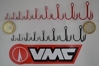 VMC Drilling 8540 Cone Cut BK+RD versch. Größen für Spinner Blinker  Raubfisch