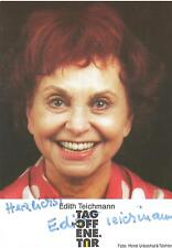 Autogramm Edith Teichmann Geb. 1921, Schauspielerin seit 50er, Tatort, ...