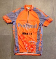 Fahrradtrikot Trikot orange grau Größe S wie neu ***TOP***