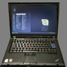 Lenovo Thinkpad T61 Laptop 14.1" 4gb ram 500gb hd Linux Mint 18