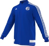 adidas S04 Anthem Jacket Hymnenjacke des FC Schalke 04 blau Fan Jacke AA1649