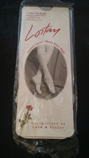 Vintage Nylon Pantyhose Knee High Sheer Hosiery Model With Sexy Feet Lycra 2 Pk