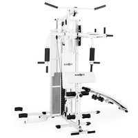 HEIM FITNESSGERÄT WEIß FITNESS STATION MULTISTATION HANTELBANK MIT GEWICHTEN