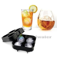 Whiskey Silicon Ice Cube Ball Maker Mold Sphere Mould Brick Party Tray Round Bar