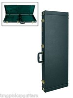 schwarzer Koffer E Gitarre hochwertig verarbeitet Kunstleder Stratstyle 33 cm 