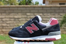 NEW BALANCE 1400 SZ 8.5 BLACK WHITE DEEP BURGUNDY M1400CU