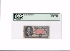 Fifth Issue .50 Cents Fractional Currency, Fr# 1381, Pcgs Graded 55Ppq