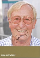 Rudi Gutendorf    Fußball Sponsoren Karte original signiert - 249524