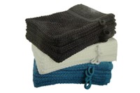 Frottier waschhandschuh Frotte Waschlappen 100 % Baumwolle Blau Weiß Anthrazit 