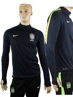Drill Top Brasil Brasilien Brazil Nike Training Sweatshirt Felpa Blau 2016 