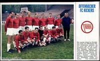 Offenbacher FC Kickers--Mannschaftsfoto--Fussball--Zeitungsausschnitt von 1967-