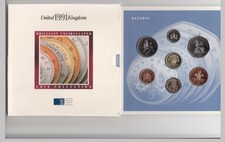 1991 Royal Mint Unc coin set (Uk)