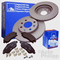 ATE BREMSSCHEIBEN + BREMSBELÄGE OPEL CORSA C F08, F68 VORN VORDERACHSE