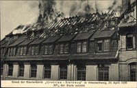 Ak Braunschweig, Brand der Klavierfabrik Grotrian Steinweg, 29 Apr... - 1100148