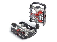 XLC Fahrrad System Pedal Paar PD-S01 einseitig, schwarz/silber SPD kompatibel