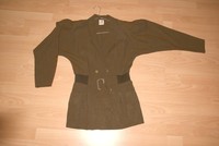 Damen-Blusen-Blazer "ECCO", Gr. 34/36, grün/ braun