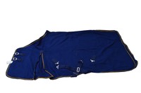 Abschwitzdecke mit Kreuzbegurtung Pro Cheval blau/gelb 125cm NEU