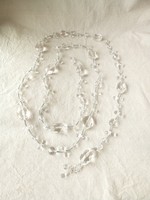 #10.135# (S535-D) Schal-Collier mit Bergkristallen