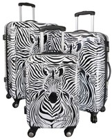 Koffer Reisekoffer Trolley Hartschale Case Wildlife Zebra Streifen Zoo Bowatex