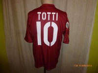 AS Rom Original Diadora Heim Trikot 2004/05 "Mazda" + Nr.10 Totti Gr.M- L TOP