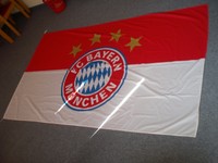 FC Bayern München Fahne gut erhalten