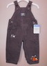 Oshkosh Vestbak Brown Denim Overalls Jeans Size 9 Month NWT NEW
