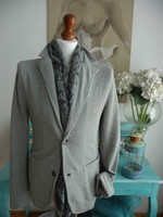 Tom Tailor Sakko Cardigan Stretch Jersey Gr. M grau strukturiert
