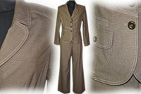 BiBA Casual Business 2-tlg. Vintage Anzug Hose Blazer Hosenanzug NEUWERTIG Gr.36