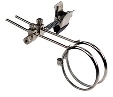 7.5X Double Clip-On Glass Lens Nickle Eyeglass Eye Loupe Magnifier Mi128-7.5