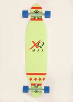 61171 38 INCH XQMax Longboard Skateboard Board 96cm Komplettboard rote Sterne