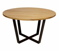 Tisch Esstisch Esszimmertisch Kuechentisch Rundtisch Design Massivholz OAK
