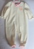 Juicy Couture Baby Girls One-Piece Footed Blanket Sleeper Ivory, Size 3-6M NWT