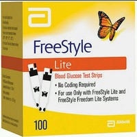 100 Stück Sensoren - Teststreifen FreeStyle LITE * NEU * OVP * Free Style Abbott
