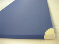 Turnmatte,- Spielmatte,- Kindergartenmatte,  200x100x6 cm m. Lederecken  BLAU -