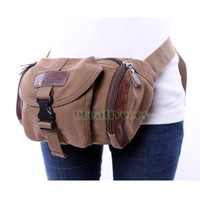 Tasche Herren Umhängetasche Canvas Reise Motorrad Messenger Gürtel Schulter Bag
