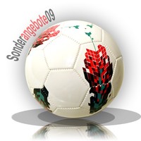 Fussball aufgepumpt Kunstederball Größe 5 Freizeitball weiß Ball rk