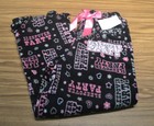St. Eve Girl’s Lounge Pants “Sleepover Party”-BLACK-XL 14/16-NWT