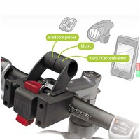 Asista MultiClip KLICKfix f. Tacho Licht GPS Fahrrad Halter BIKE Lenkeradapter 