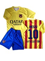 Barcelona fanshirt & shorts Auswärts trikot messi kinder set 