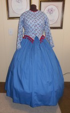 Civil War/Victorian/Sass Ladies 2 Piece Day Dress (Bust 48", Waist 40") New