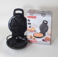 Waffeleisen Waffelautomat Herz-Waffeln Herzform Waffeln 1000W WATT Edelstahl