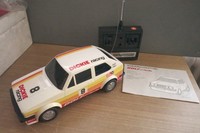 50. Dickie Asahi VW Volkswagen Golf 1 GTI Turbo RC Car Fernsteuerung OVP rar