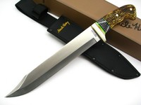 SCHRADE Uncle Henry Staglon Big Bowie 7Cr17MoV Blade Delring Handle SCH181UH