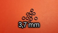 Karpfen Round Rig Ring für D-Rig und Popup Montage, 10 Stück, 3,7 mm 