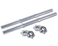 Kurzhantelstangen 2 Stück extra lang Kurzhantel mit Schraubverschlüssen 30mm