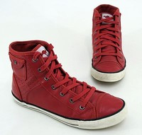 Sneaker High Top KangaROOS Schnürer Stiefeletten Kunstleder rot Gr. 40
