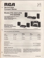 RCA Service Manual for Models VYC 225-V, 519 & VYC 625VEN