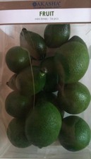 Lot Of 3 Artificial small Lime - Plastic Decorative Fruit Limes New