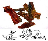 500g Pferdmagen, wie Magen, PferdeKopfhaut , Sehnen, Schinkenknochen